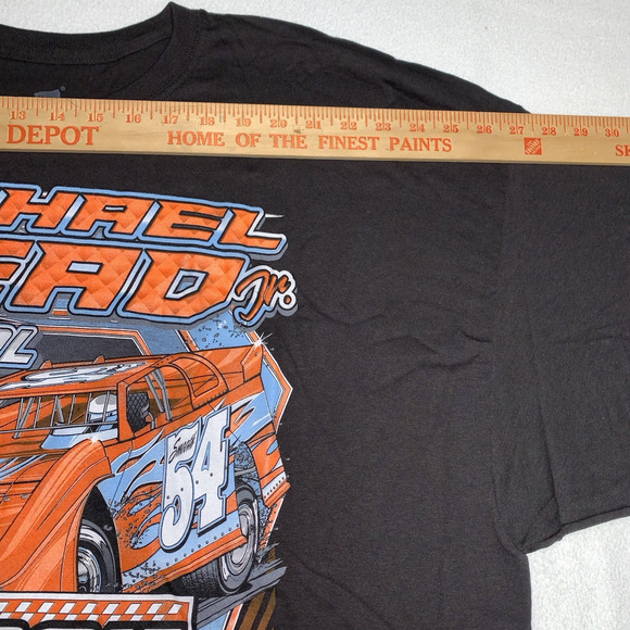 3XL Michael Head Jr Graphic Print Dirt Track Racing Tee T-Shirt New without Tag - Picture 6 of 11